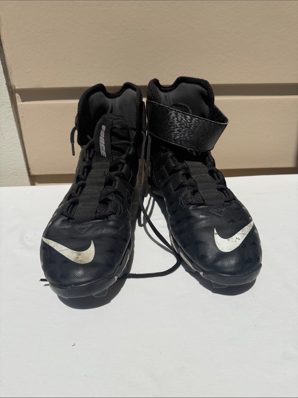 USED Nike Black Athletic shoes for wresting.